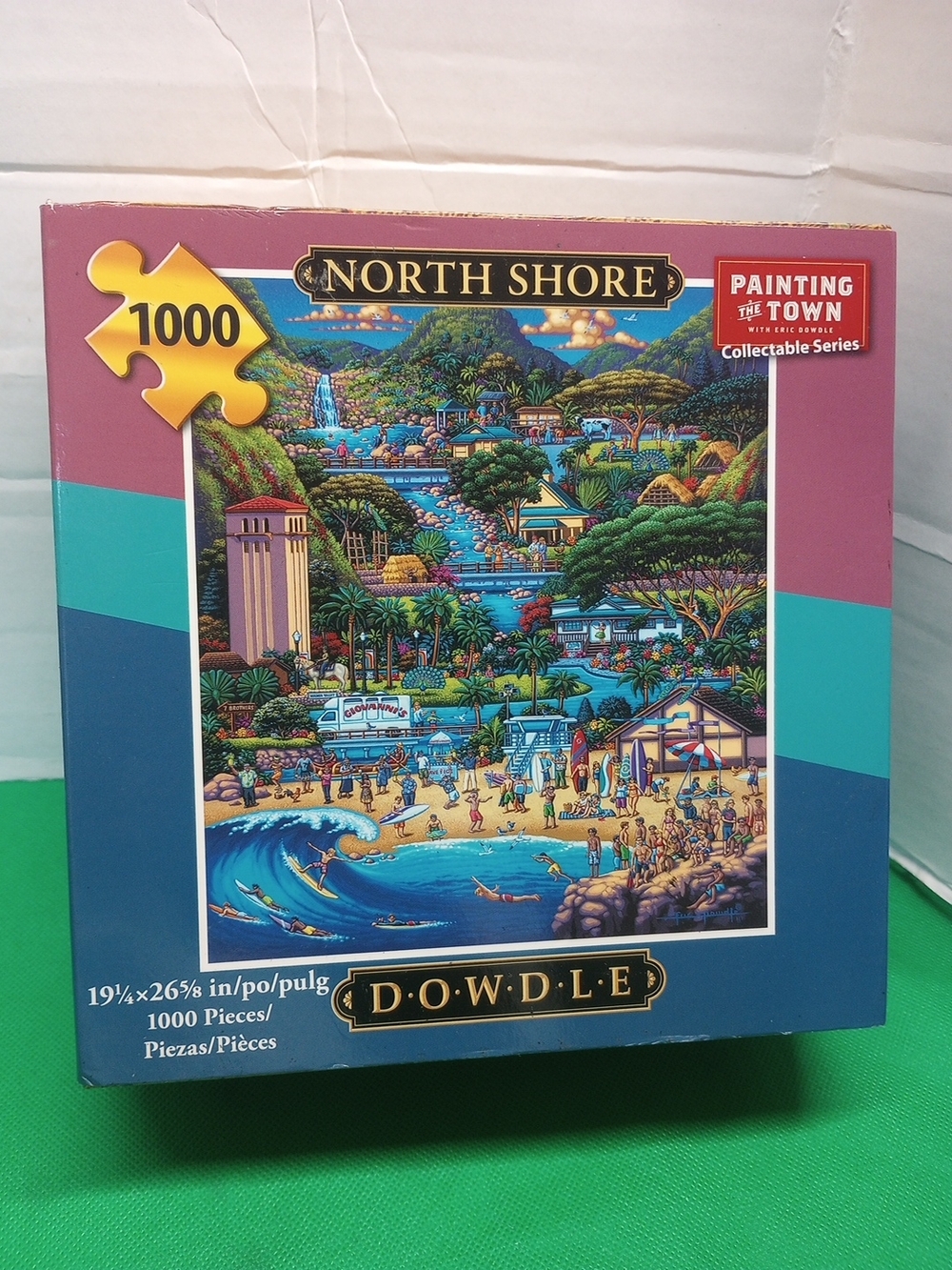 North Shore Dowdle 1000-Piece Jigsaw Puzzle - Blue/Green Box
